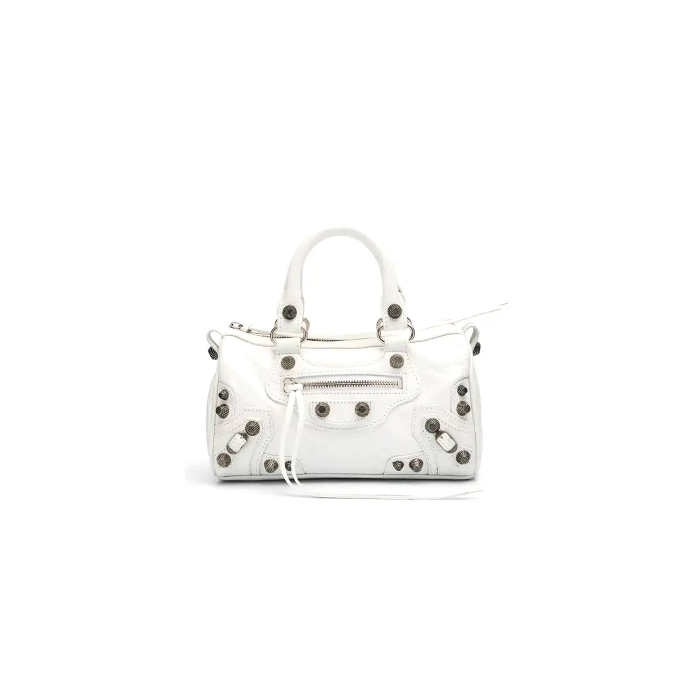 BALENCIAGA LE CAGOLE SHOULDER BAG IN WHITE 7856900GT3Z8122 (19.8*14*11.9cm)